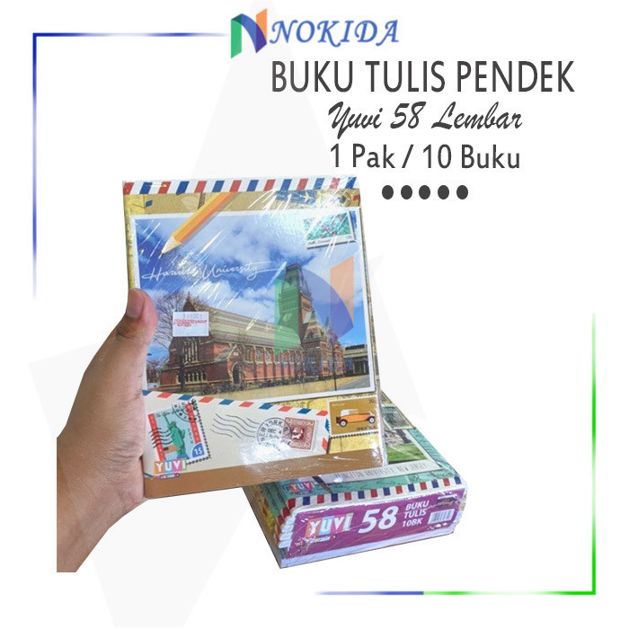 

Nokida Buku Tulis Sekolah Yuvi 58 Lembar [1 Pack] / Buku Tulis / Catatan Harian / Tugas / Latihan / Buku 1 Pak/ Alat Tulis / Perlengkapan Sekolah