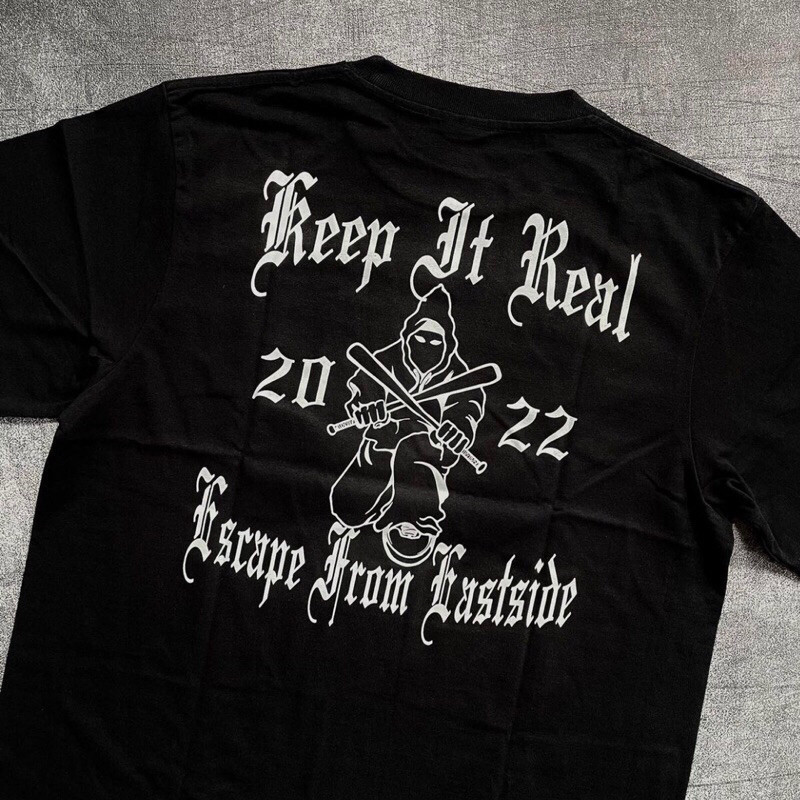 Tshirt Beatdown KEEP IT REAL - MCHC Escape From Eastside Cotton combad 24s Tebal