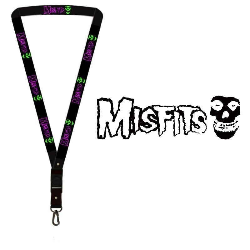 

Lanyard MISFITS gantungan kunci BAND MUSIK ROCK / tali lanyard gantungan leher id card name tag kartu nama / pods