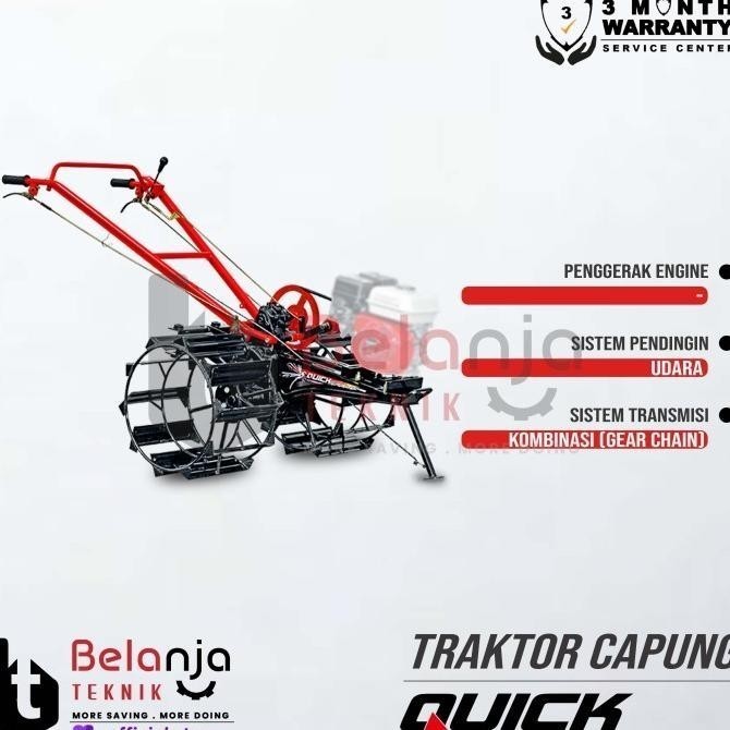 BIG SALE Miliki Quick Traktor Bajak Sawah Capung Metal Tanpa Mesin Penggerak