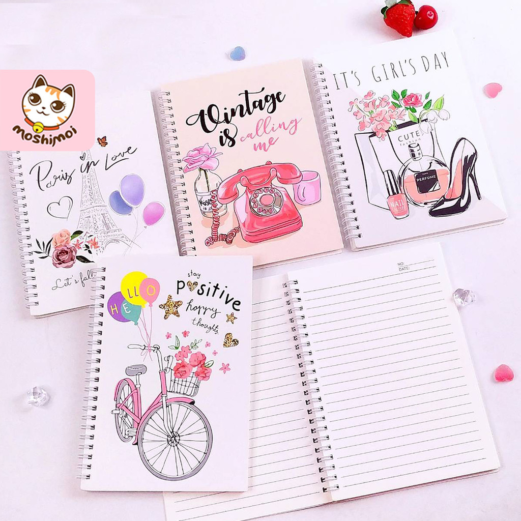 

Notebook/Diary Book/Buku Catatan/Buku Harian/Buku Spiral Fashion