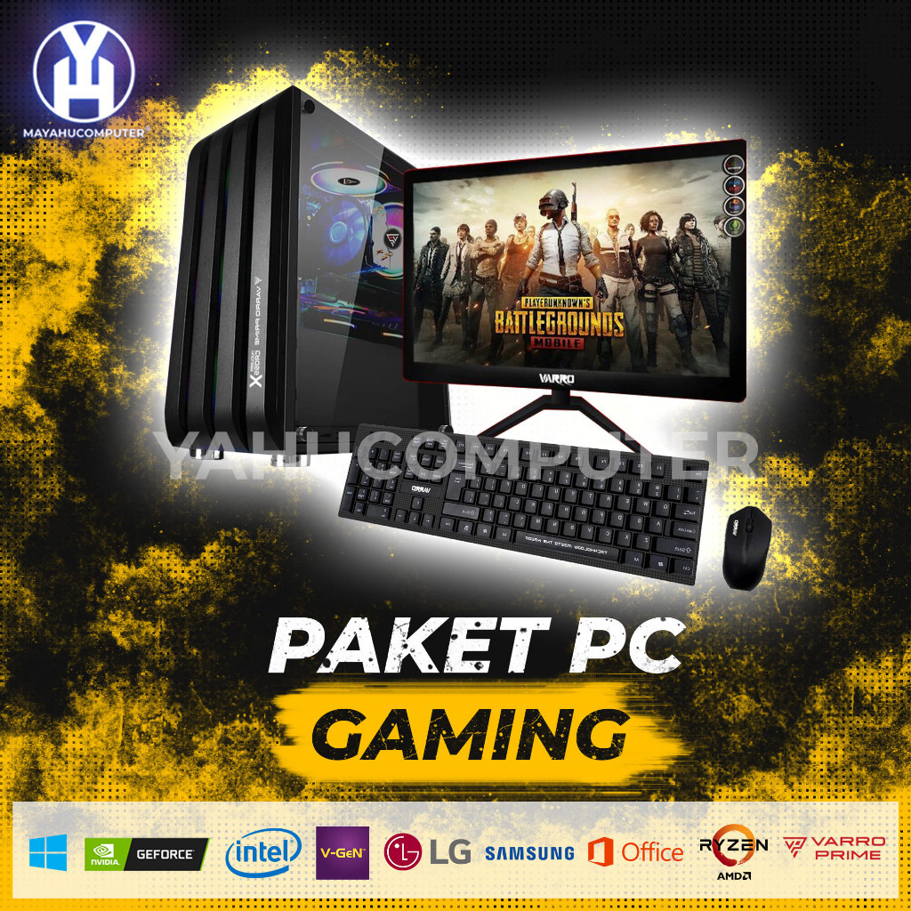 PC Gaming Fullset Intel Core I7 RAM 8gb VGA GT 730 2gb LED 19" BONUS KEYBOARD MOUSE