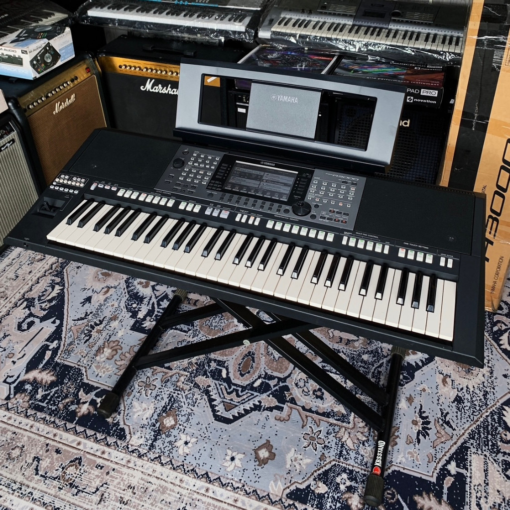 BILLY MUSIK - Yamaha PSR A3000 Arabic Oriental Gambus Keyboard - Mulus Dus Box &amp; Bonus Tas Style song - sekelas PSR S970