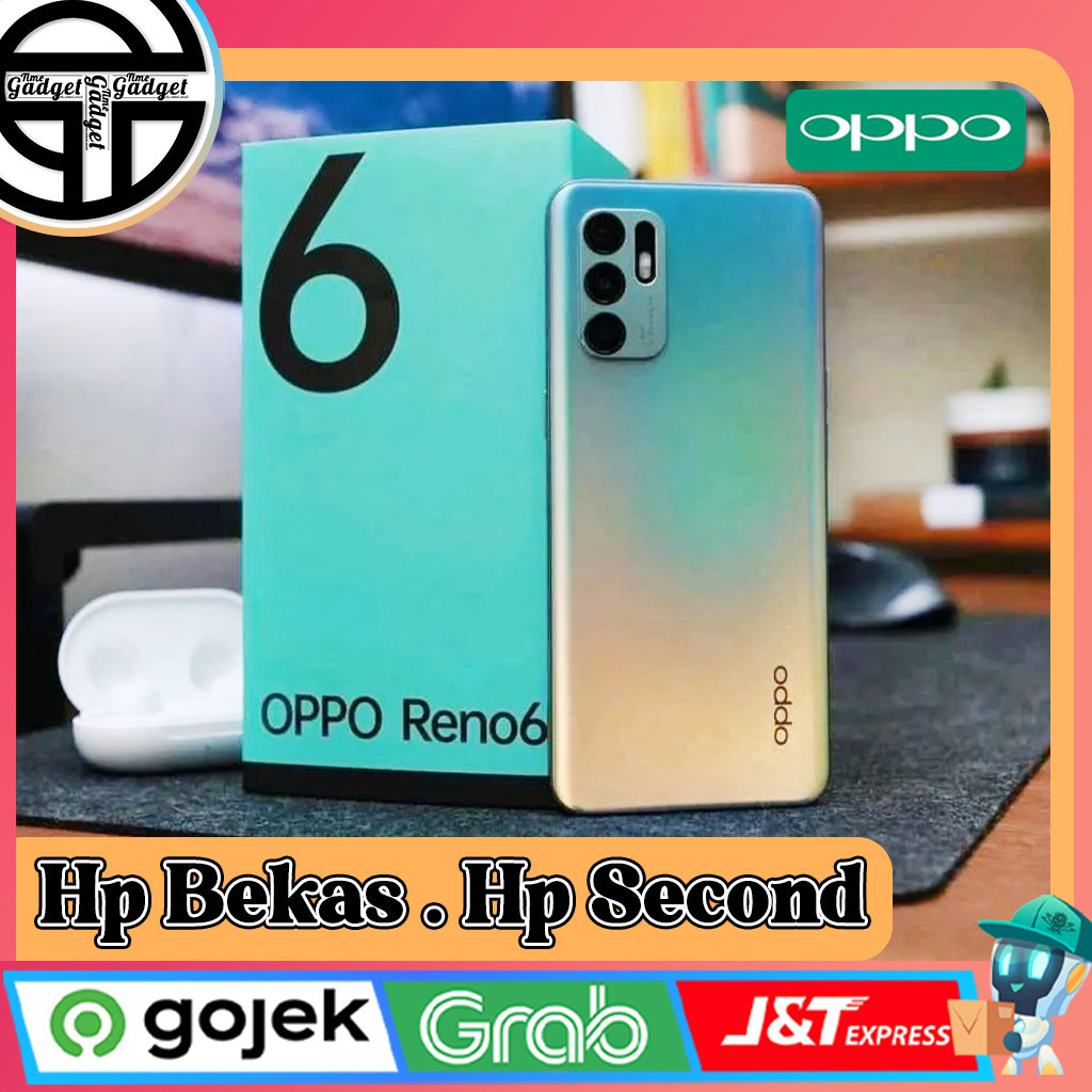 Oppo Reno 6 4G | 5G  Ram 8 Rom 128GB Second Original Resmi Indonesia