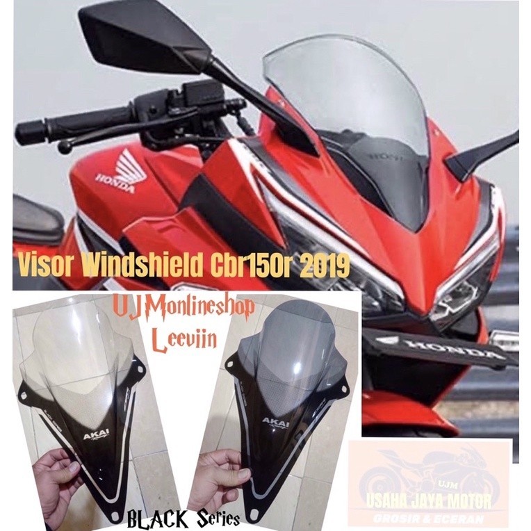 Visor Windshield Cbr 150r 2019 Winsil Mika Fering Gp Jenong Akai Black Series Mika Fairing - GSV AUT