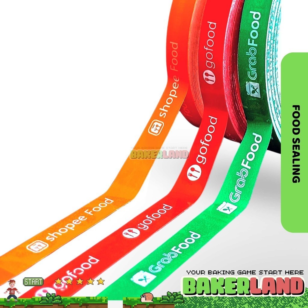 Sealing Food Online / Isolasi Food Online / Lakban Segel makanan / Food Sealing Tape