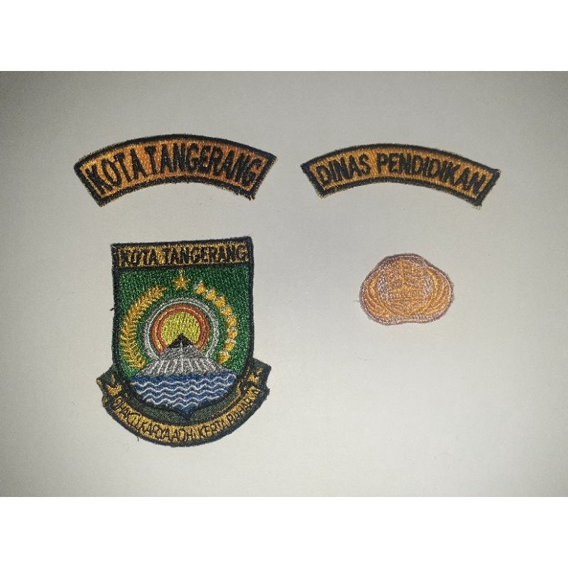 Atribut Logo Seragam Guru/PDH/DINAS/PNS Kota Tangerang