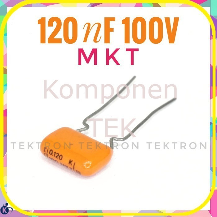 120nF 100V Philips MKT, 0.12uF, metalized capacitor