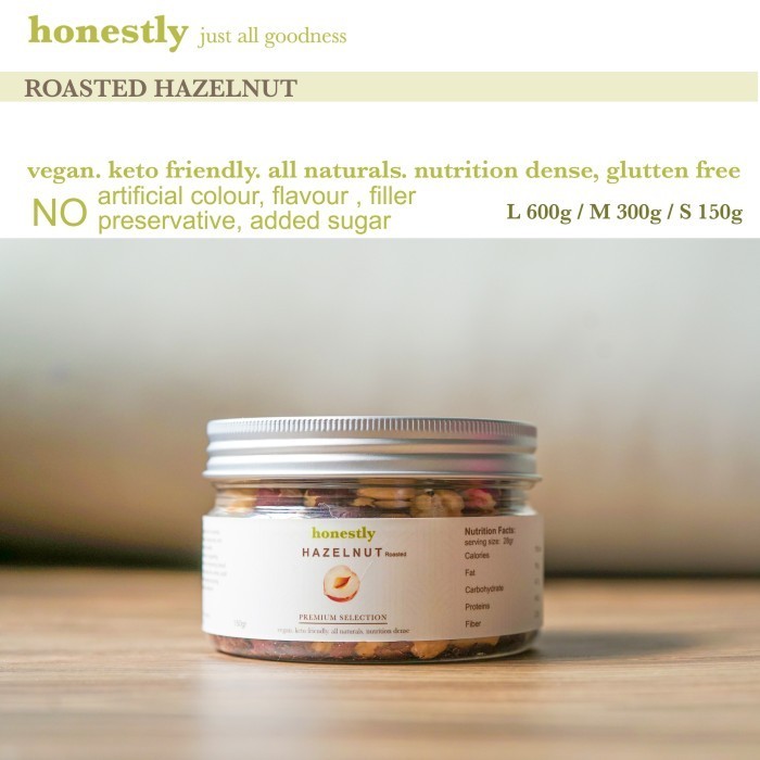 

YP roasted hazelnut , hazelnut panggang , super food , keto diet - 150 g
