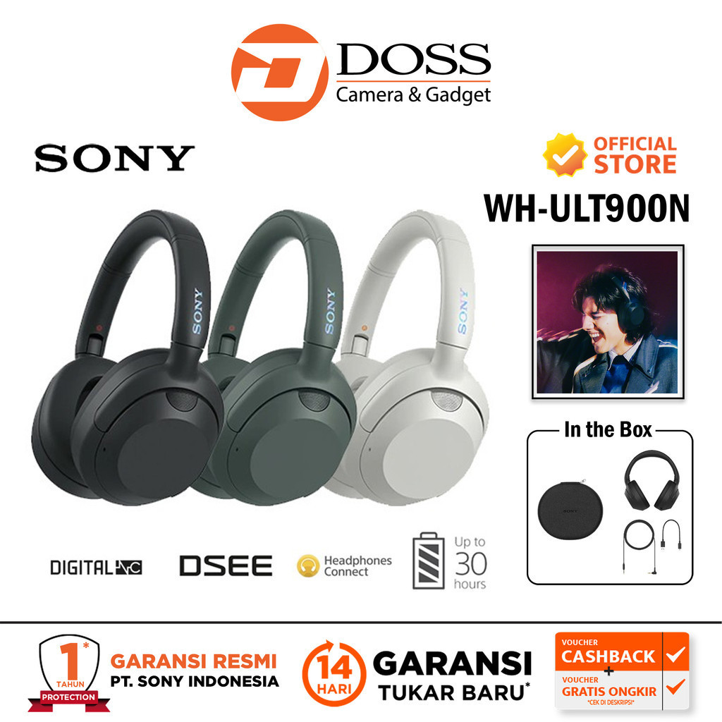Sony WH-ULT900N Headphone Nirkabel Over-Ear dengan ANC