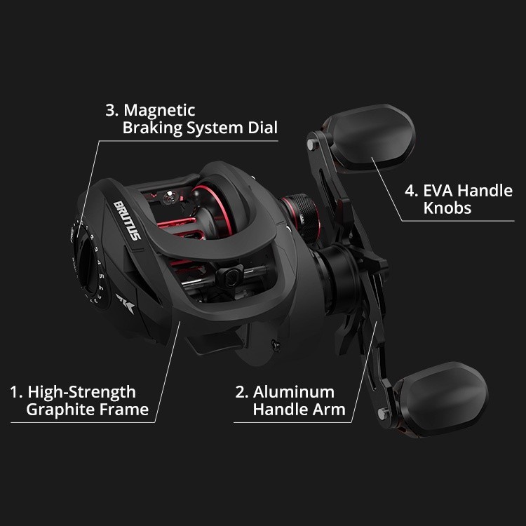hot product reel pancing/reel bc murah 20k/kastking brutus baitcasting reel / penggulung senar