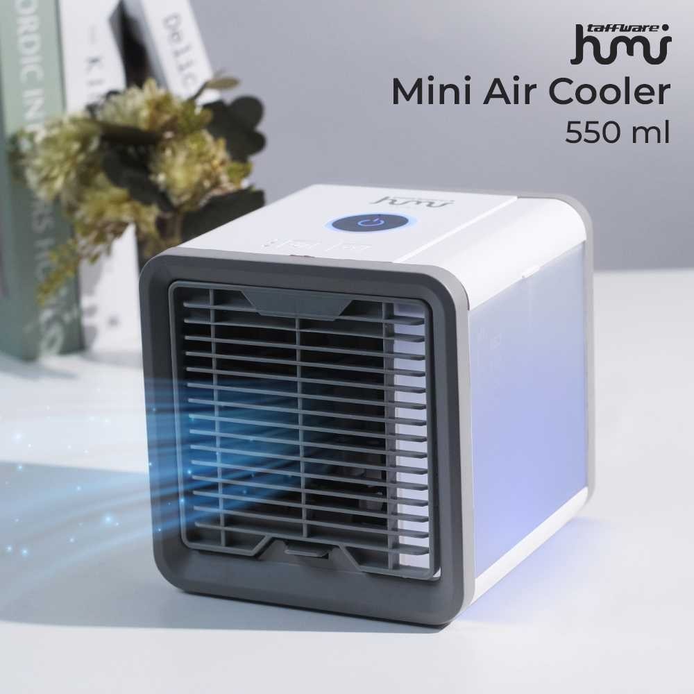 COD Kipas Angin Model AC Pendingin Penyejuk Ruangan Air Cooler Mini LED Fan Portable 550ml Tanpa Sua