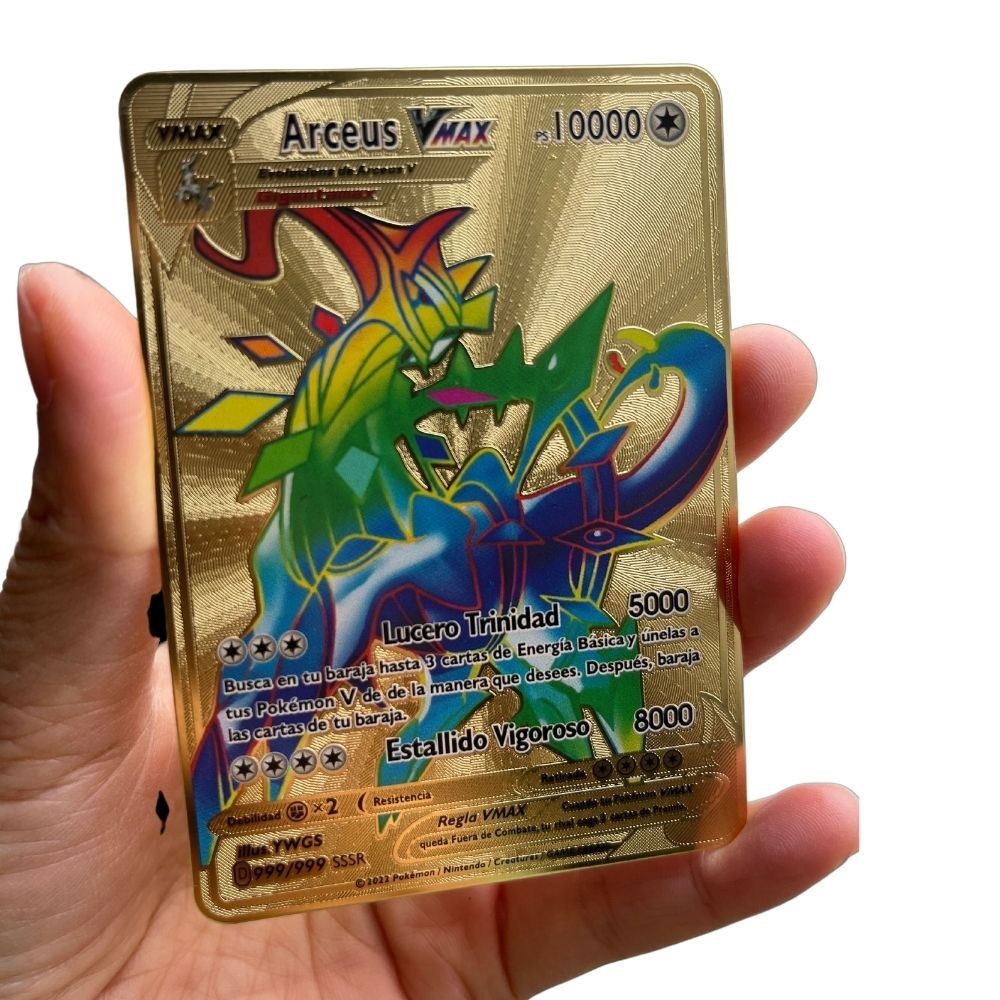 Spanish Pokémon Cards Metal Pokemon Letters Spanish Pokemon Iron Cards Mewtwo Pikachu Gx Charizard V