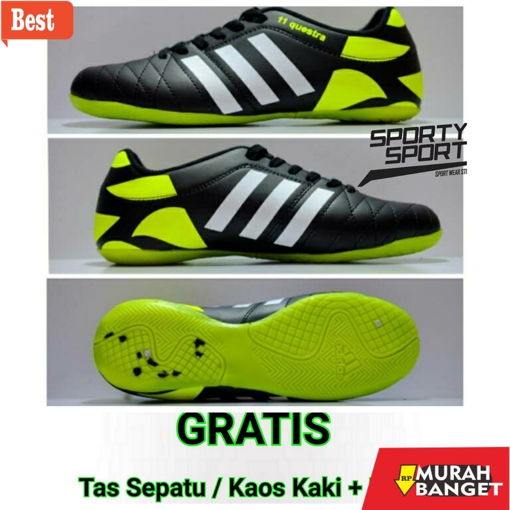 Sepatu futsal kekinian Sepatu Futsal Adidas 11Questra KW Super ( Gratis Tas Sepatu/Kaos Kaki