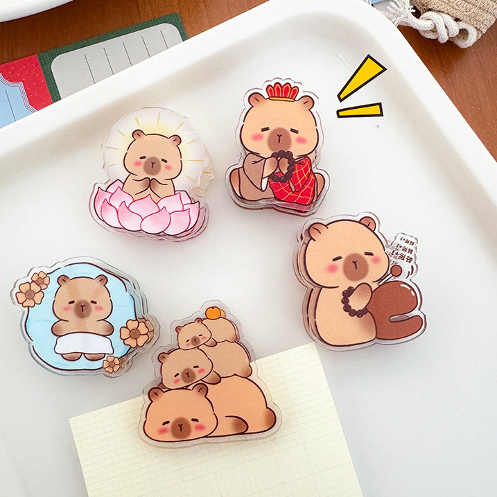 

[HARU] Capybara Family Series Clipper Penjepit Kertas Aesthetic Jepitan Kertas Paper Clip