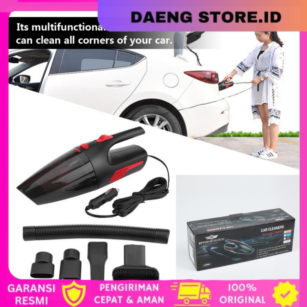 Vacuum Cleaner Penyedot Debu Mobil 12V 120W Vacuum Cleaner Mobil Portable Vakum Clener Rumah Penyedo