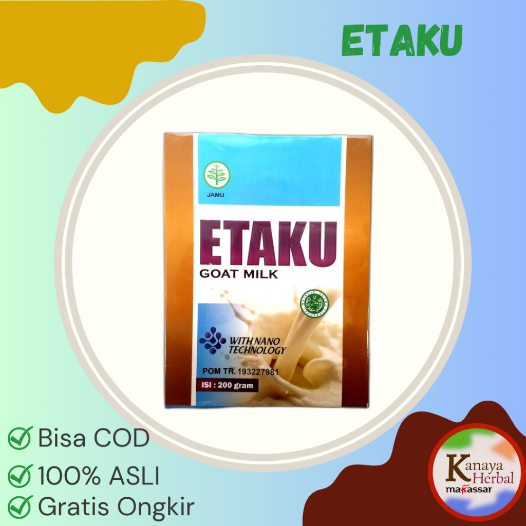 

Flashsale Etaku Disc 1 Box 45% Etaku walatra - ORIGINAL susu kambing etawa murni PREMIUM goat milk ASLI Etaqu eta ku Makassar