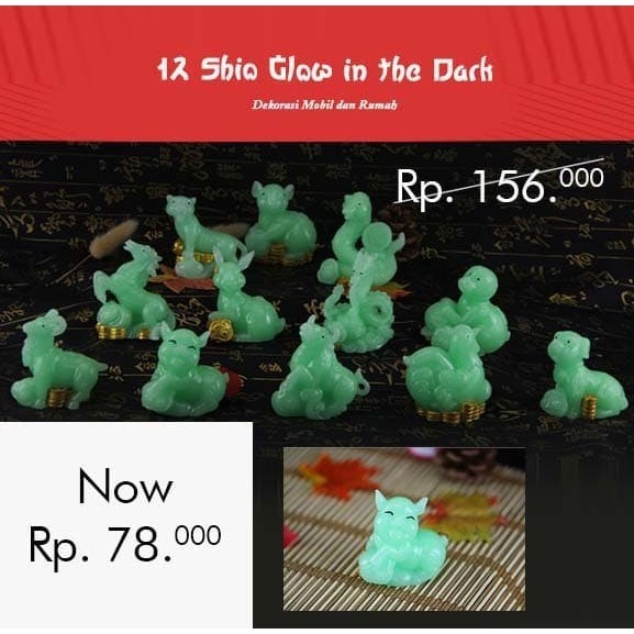 

(NEW) -Dekorasi Mobil dan Rumah 12 Shio (Glow In The Dark) (DU14)⁣ - tikus
