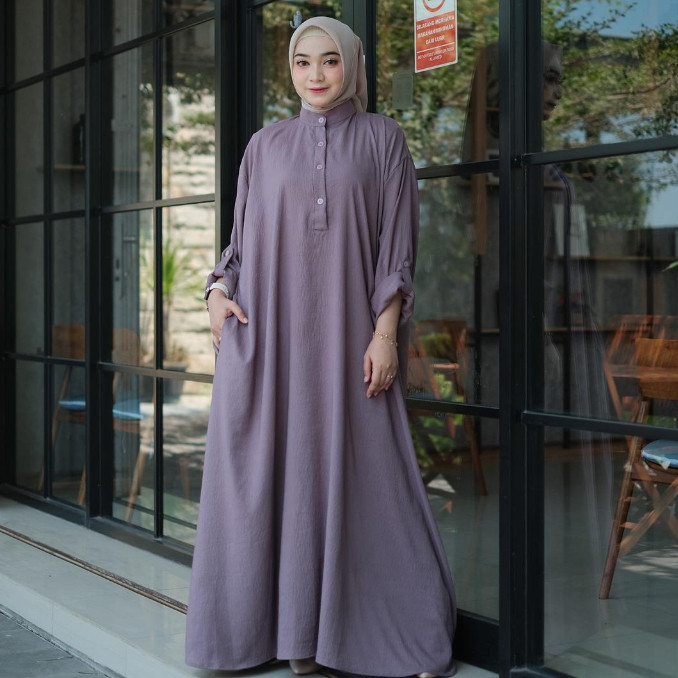 SALE GAMIS PESTA LD 150 CRINKLE BARANG BARU SUPER JUMBO HARGA MURAH KEKINIAN UNTUK HAJATAN IBU MUSLI