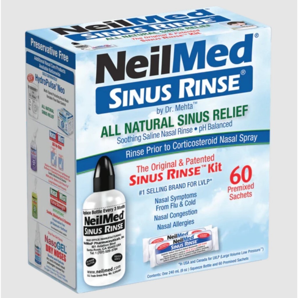 Neilmed Sinus Rinse Kit With 60 Packets pembersih hidung semprot hidung