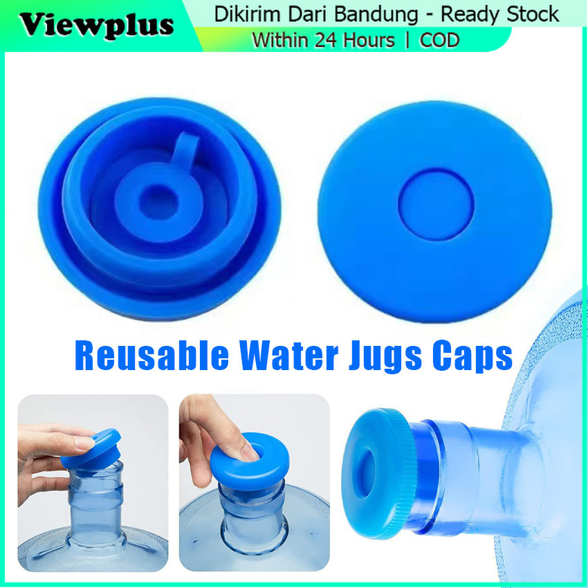 Tutup Botol Galon Air Dispenser Anti Tumpah Reusable Silicone Food Grade Water Bottle Gallon Cap Pen