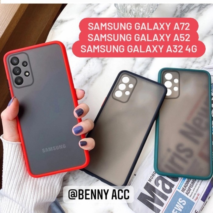 Mabel Mabel Case Samsung A72 | Samsung A32 4G | Samsung A52 Case Softcase AeRo - Hitam, Samsung A72