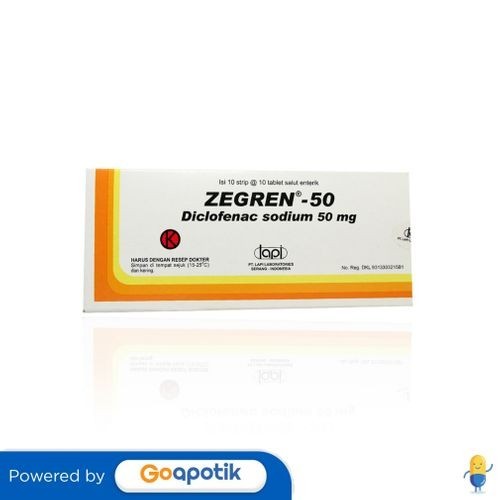 Zegren 50 Mg Box 100 Tablet