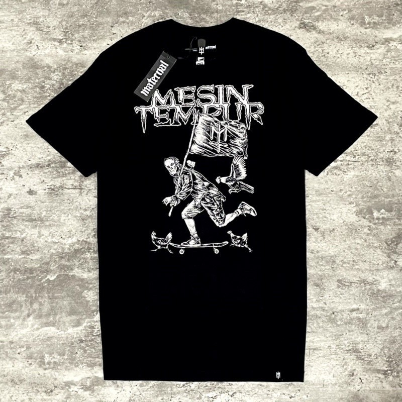 KAOS Mesin Tempur x Maternal Disaster - Meluncur SS /T-shirt Bahan Cotton Combed 24s