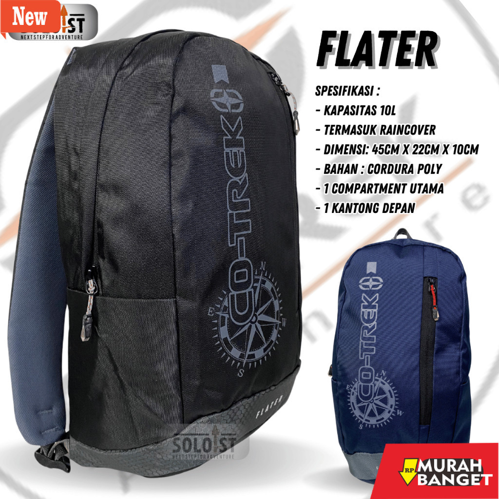 Tas Ransel Pria Kekinian Tas Cotrek Flater / Tas Sekolah / Tas Ransel Murah / Tas Punggung Pria Wani
