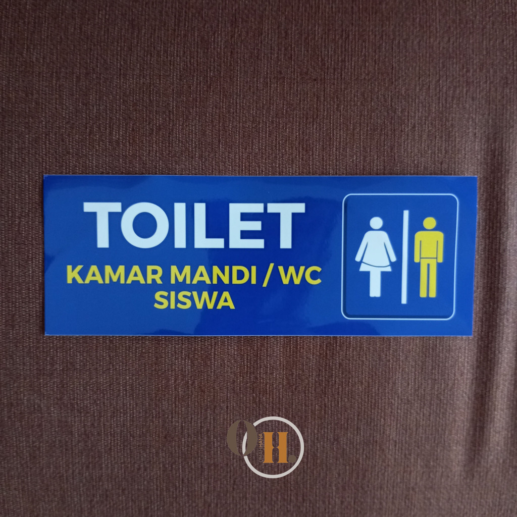

Stiker Toilet Siswa - Stiker Kamar Mandi Siswa - Stiker toilet guru/karyawan
