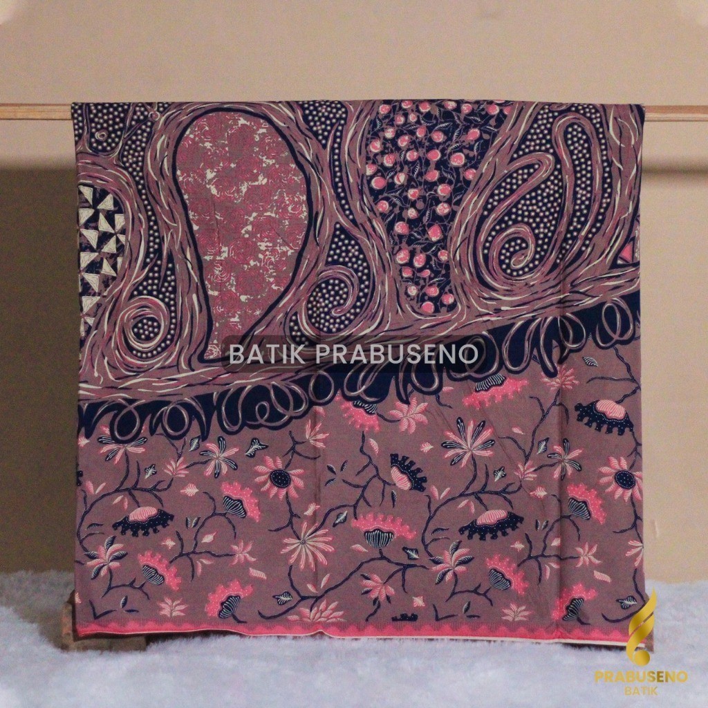 PRABUSENO SABILA  Kain Bahan Batik Solo Katun Premium Modern Warna Meteran Print Printing Motif Eleg