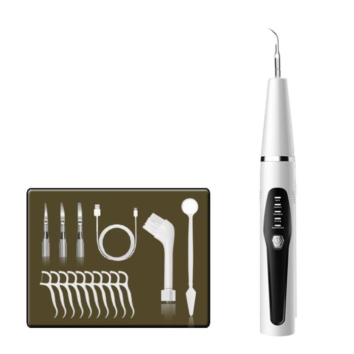 Dental Scaling Alat Pembersih Karang Gigi Ultrasonic Elektrik - Hitam