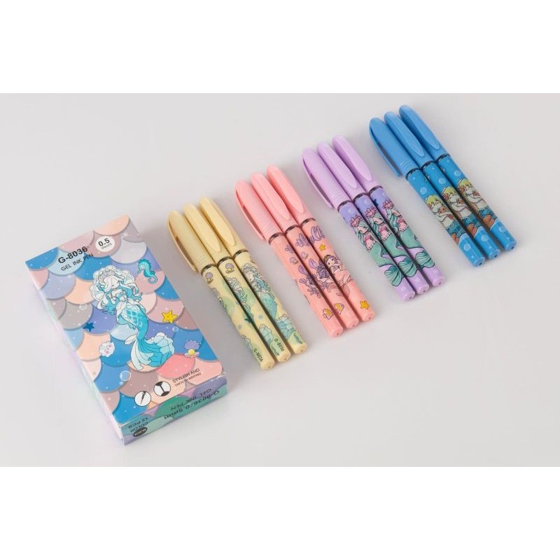 

Pulpen Gel 0.5mm YOUMEI G-8036 Mermaid (12pc)
