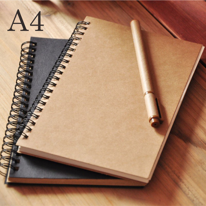 

[KUALITAS TERBAIK] Notebook A4 Buku / Sketchbook - Buku catatan Notes Book Diary spiral