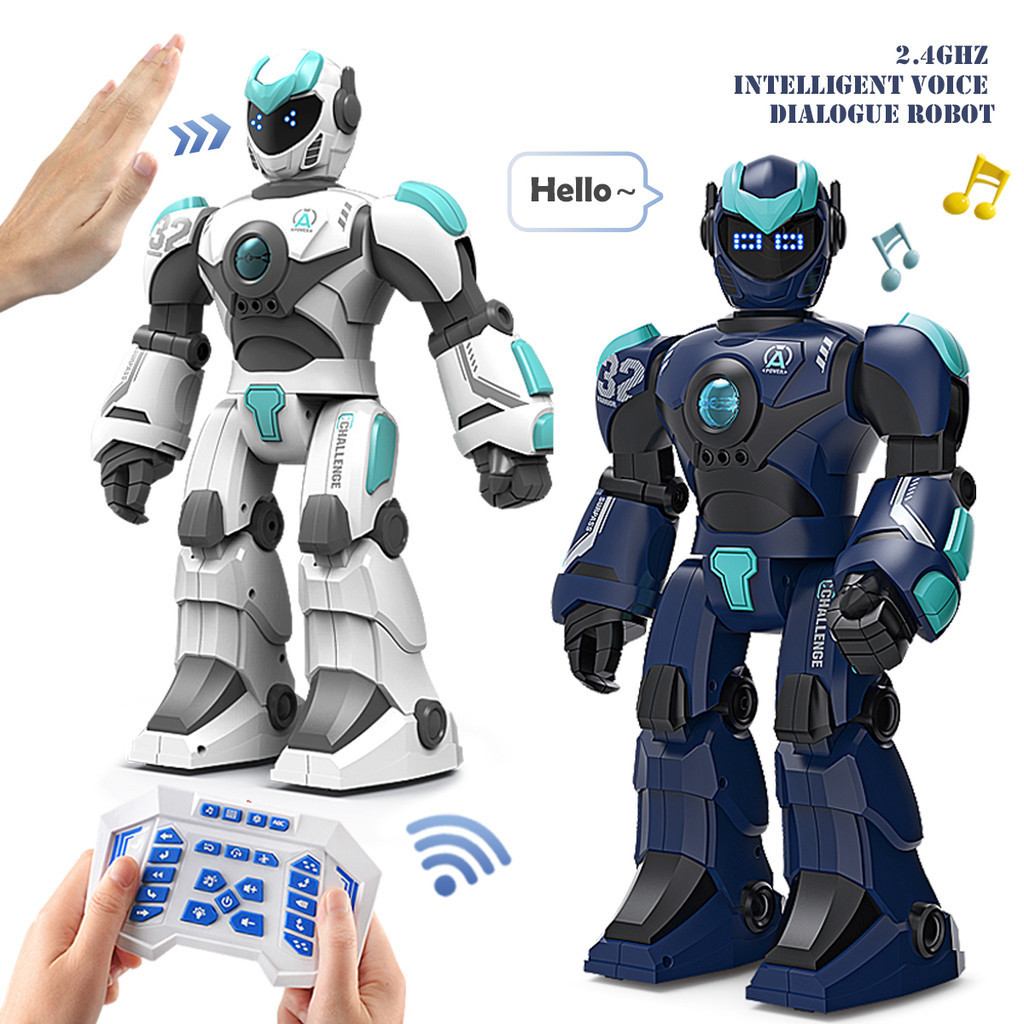 2.4G Remote Controlled Robot, Intelligent Programming Gesture Sensing, Dancing Singing Puzzle Toys E