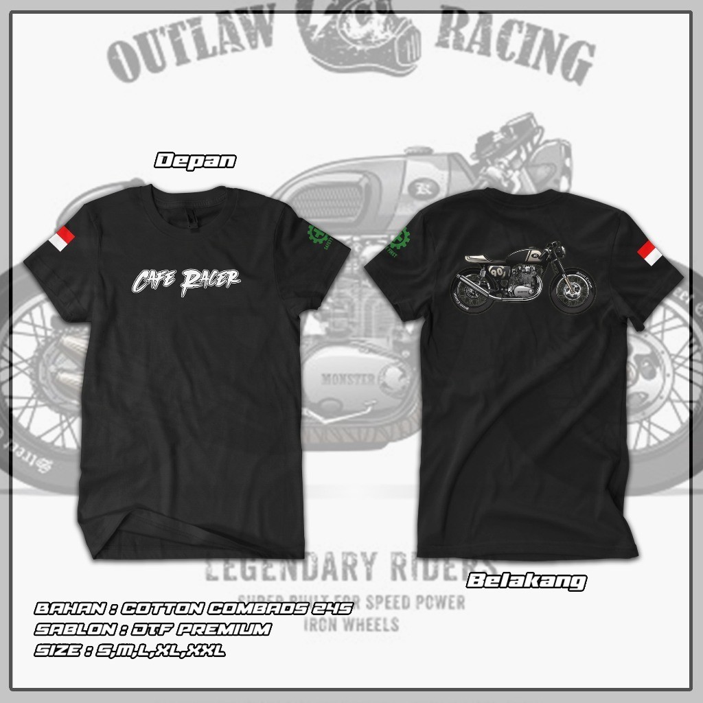 Kaos Caferacer Classic Vol.3 - Cafe Racer Bikers Rider Motorcycle TSHIRT BAJU DISTRO Terbaru / Kaosn