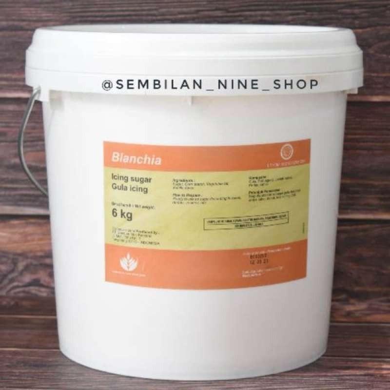 Blanchia Decoration Icing Sugar 6 Kg Gula icing Gula Halus Dingin Dekorasi