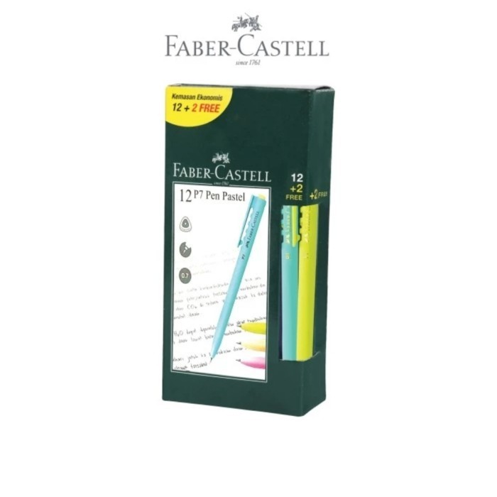 

Terbaru[ATK] Faber - Castell pen P7 Pastel 12 + 2 Free