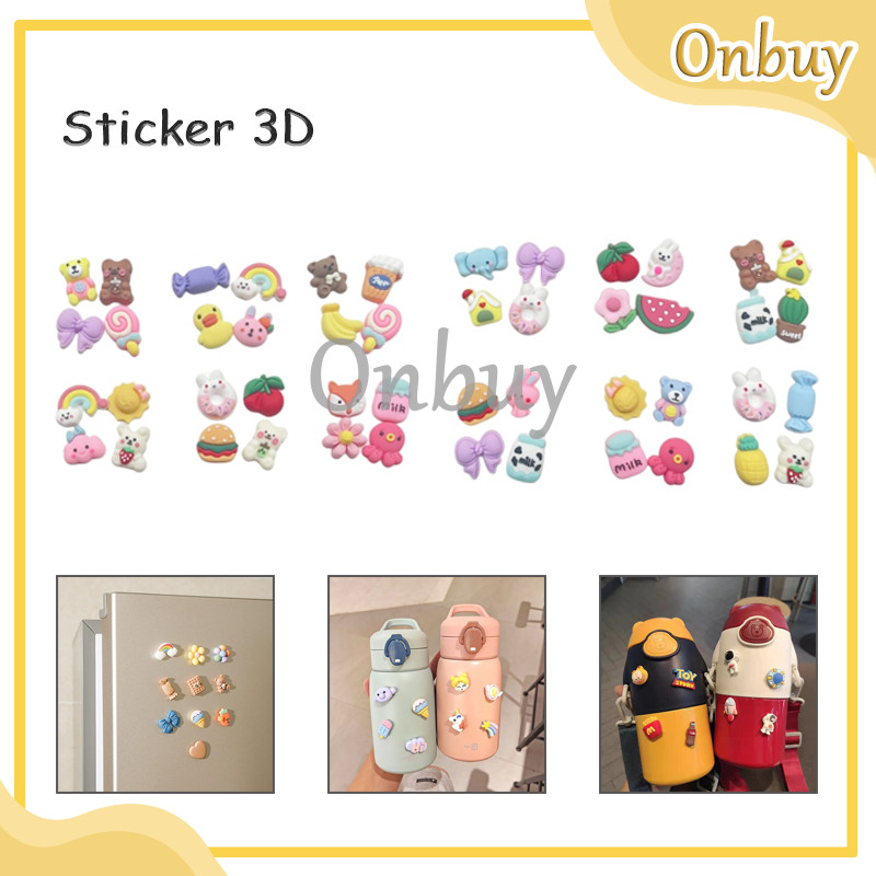 

3D Sticker Botol Minum Karakter / Sticker 3D Tempel Sticker Tumbler Aesthetic Aksesoris