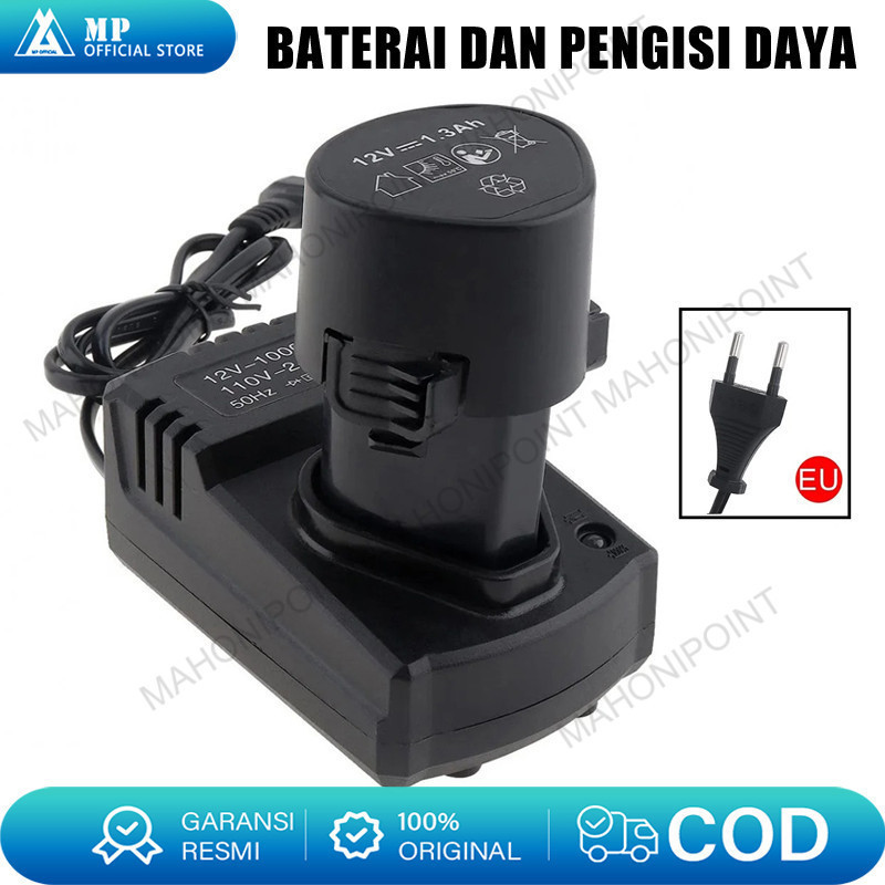Charger Bor Eletrik Docking 12V 1.0Ah , Cas Bor Cordless 12V jld/Baterai dan pengisi daya/charger bo