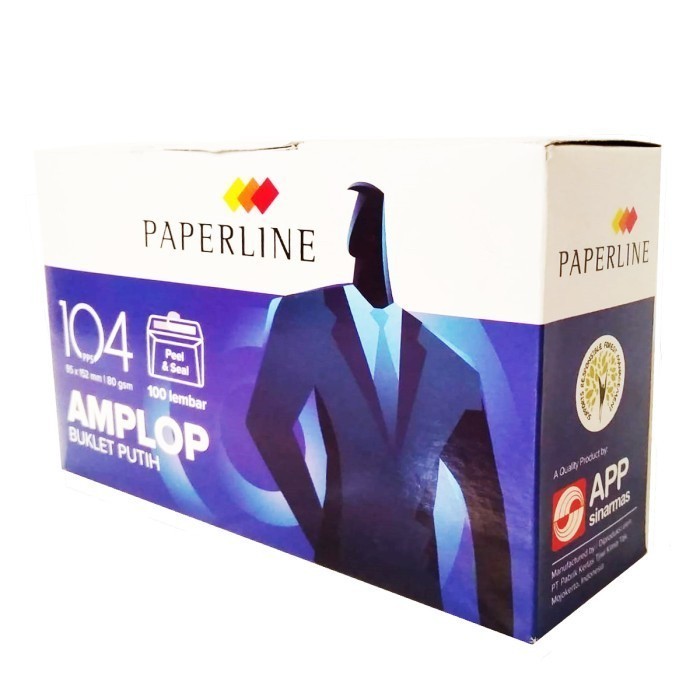 

Amplop Paperline 104/110 (1Dus) Amplop Putih Polos