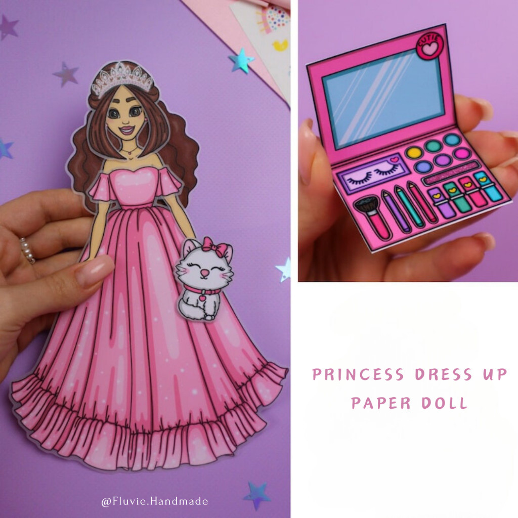Paper Dolls Dress up Kit , Preschool Games, Toddler Busy Book, Holiday Games, Learning Games, Homesc