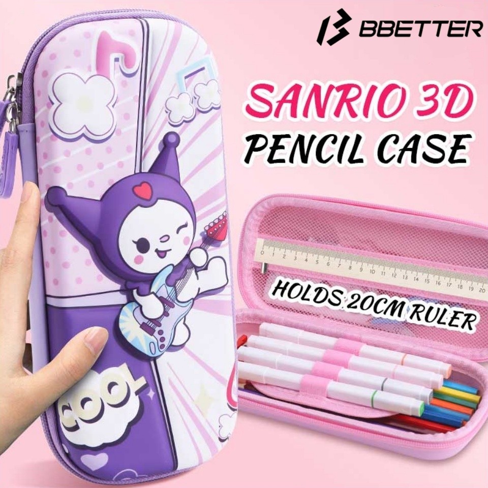 

Kotak Pensil 3D untuk Anak Laki-laki dan Perempuan, Kotak Pena Kotak Alat Tulis Kartun Kuromi Tahan Air Kapasitas Besar Tiga Lapis untuk Siswa Sekolah Dasar