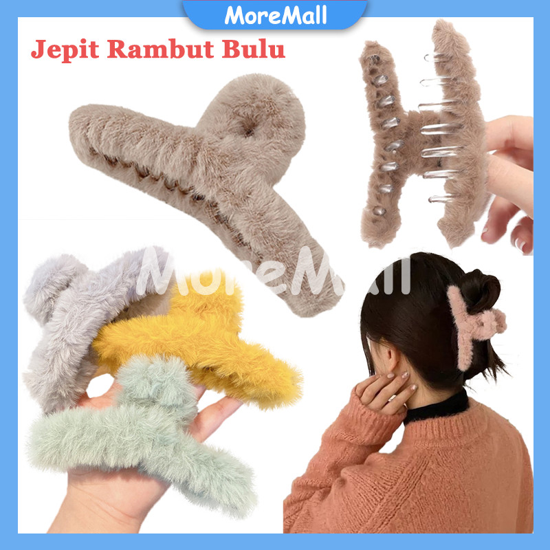 Jepitan Aksesoris Rambut Wanita Dewasa/Jepit Rambut Bulu