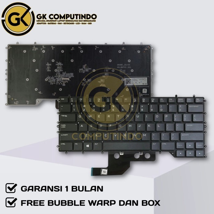 Keyboard Dell Alienware M15 R2 R3