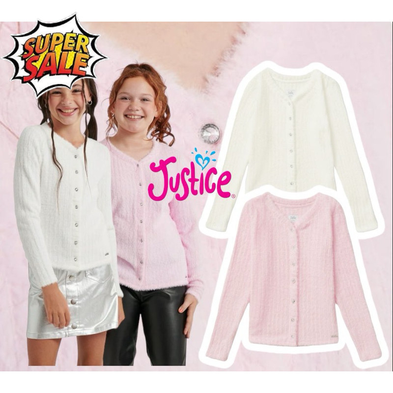 BEST SELLER ~Cardigan Justice Anak Perempuan 4-16t PROMO