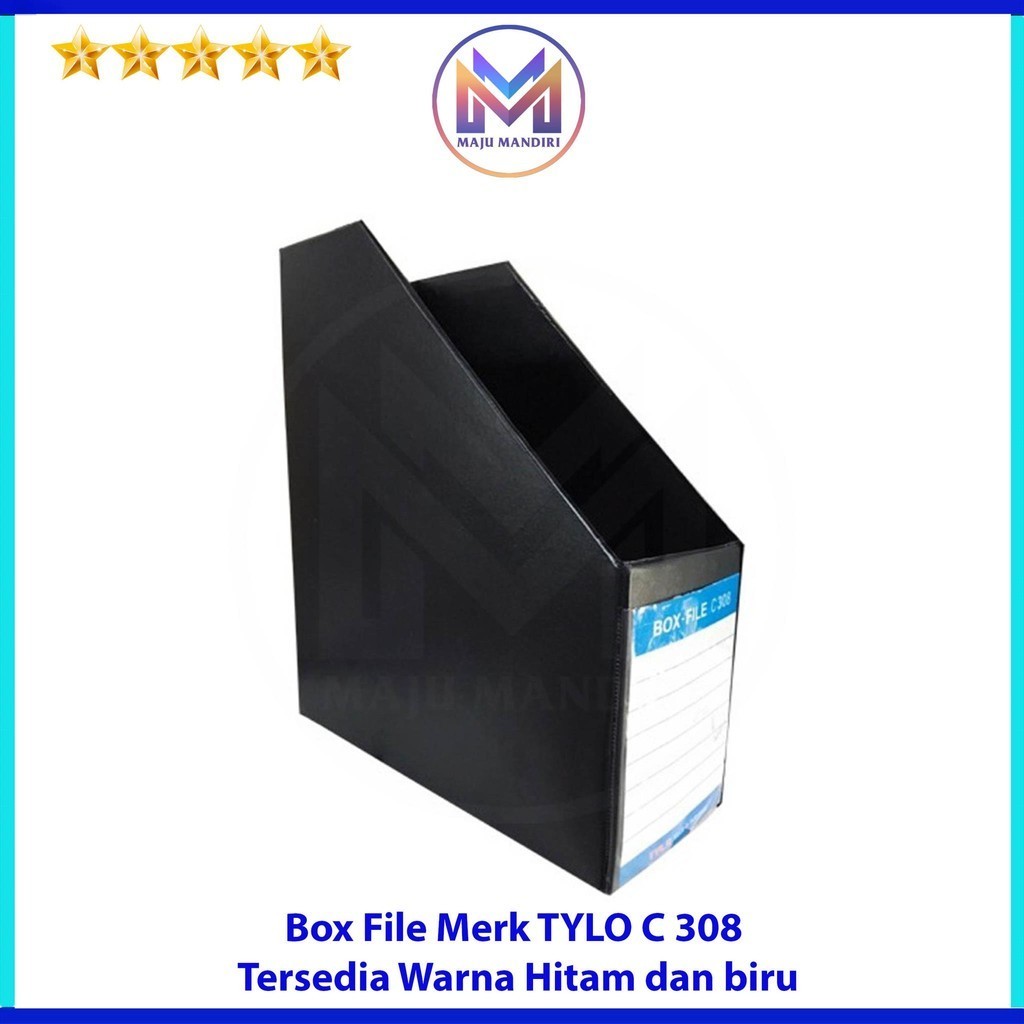 

Box File Tylo C-308 Jumbo / Lebar 10.5 cm Hitam - Biru