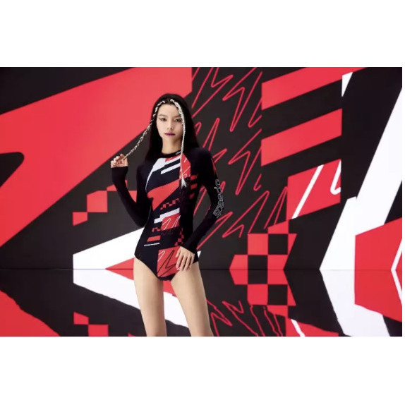 Baru Baju Renang Wanita Speedo Original - Jetsetter2 Women Long Sleeve Zip Limited - Speedo JETSETTE
