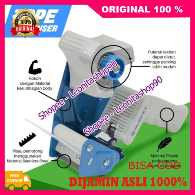 

Dispenser Isolasi Tape Dispenser Cutter Alat Pemotong Lakban 100% ORIGINAL