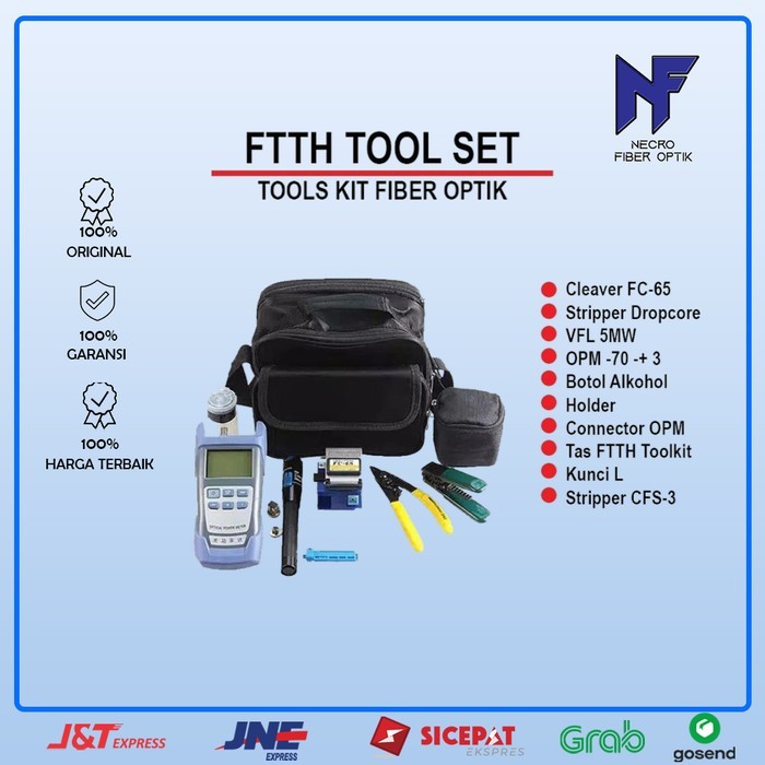 Toolkit Fiber Optic FTTH/Toolset Fiber Optik